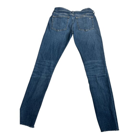 Rag & Bone Cate Mid-Rise Skinny Blue Jeans Women's Size 27 Preppy Quiet Luxury - Picture 3 of 12